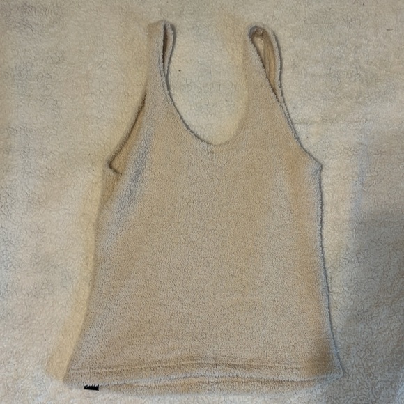 PINK Victoria Secret intimates and sleepwear/ fuzzy teddy top - Picture 2 of 4